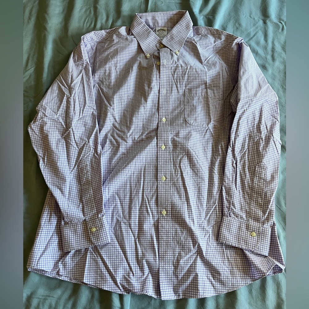 Charles Tyrwhitt Purple and White Dress Shirt